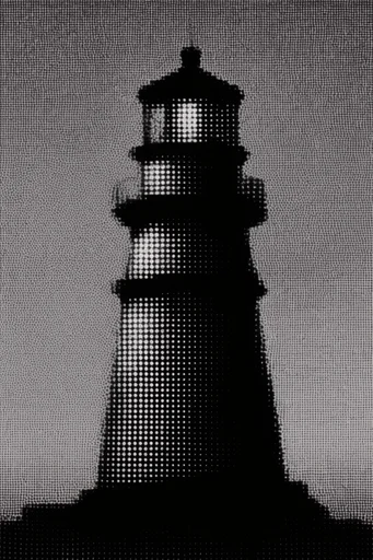 Gritty Analog Halftone style reference image — vintage zine texture