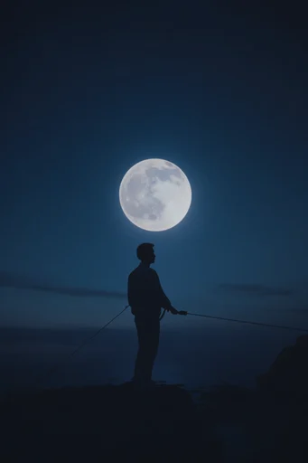 Ethereal Nocturnal Minimalism style reference image — deep indigo palette