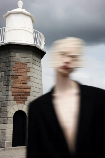 Deconstructed Digital Surrealism style reference image — deconstructed minimalist portraiture