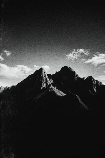 Gritty Noir Chiaroscuro style reference image — high-contrast monochrome