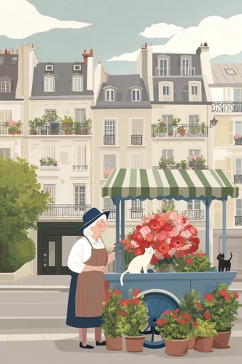 Graphic Gouache Illustrative style reference image — urban illustrative style