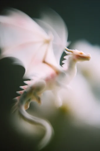 Ethereal Botanical Abstraction style reference image — extremely shallow depth of field