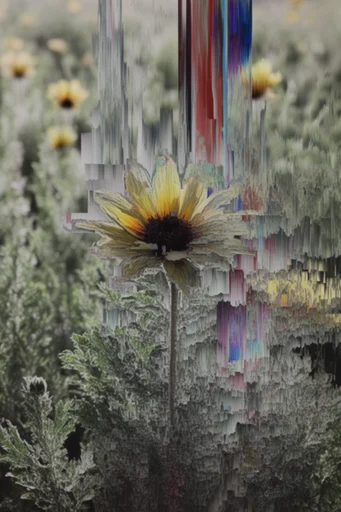 Surreal Digital Erosion style reference image — generative error