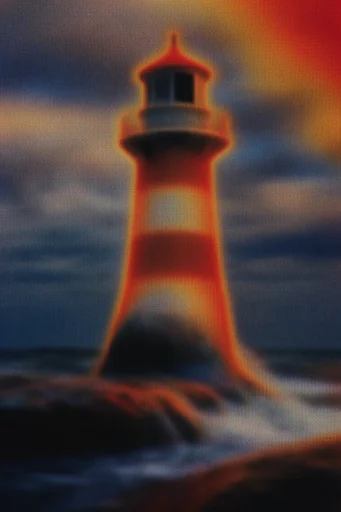 Surreal Thermal Hallucination style reference image — neon glow