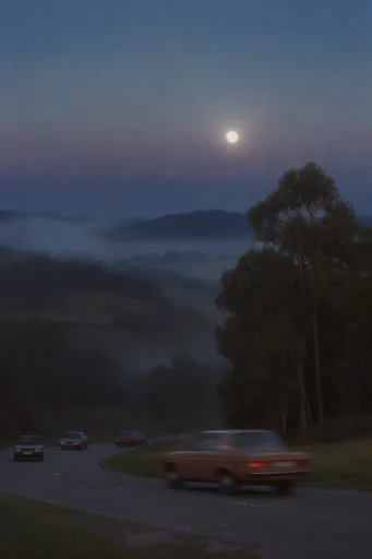 Cinematic Twilight Solitude style AI image example 2