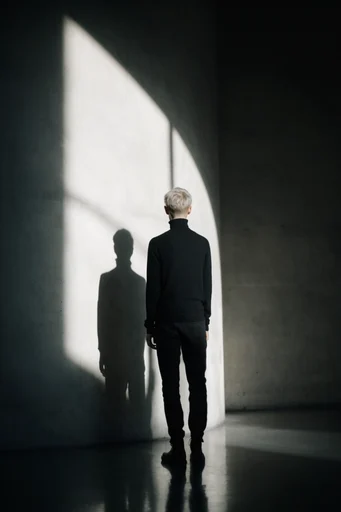 Minimalist Brutalist Chiaroscuro moodboard — generate AI images in this style