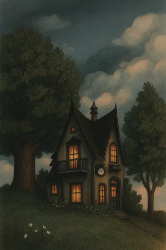 Whimsical Storybook Illustration style AI image example 4