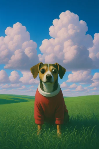 Ethereal Pastoral Dreamcore style reference image — surreal pastoral landscape
