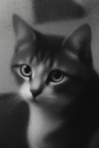 Monochromatic Analog Grime style reference image — stipple and grain