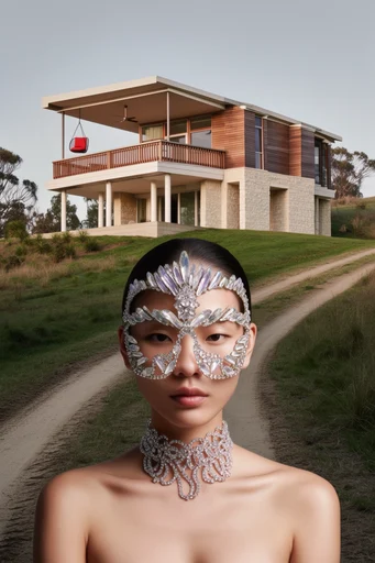 Ethereal Crystalline Editorial style AI image example 4