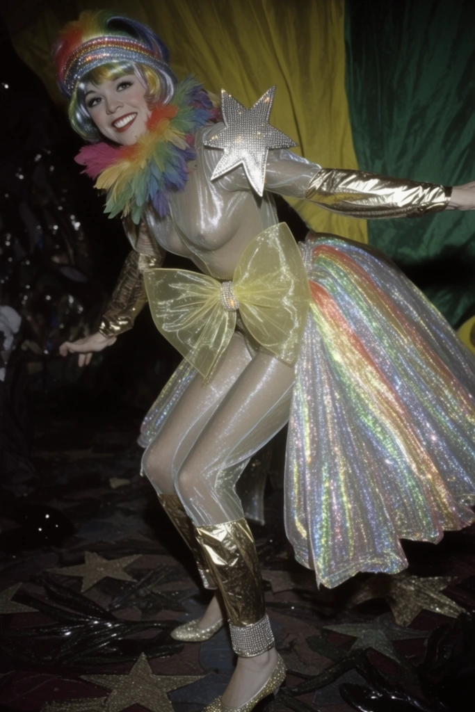 Luminous Retro Disco style AI image example 2