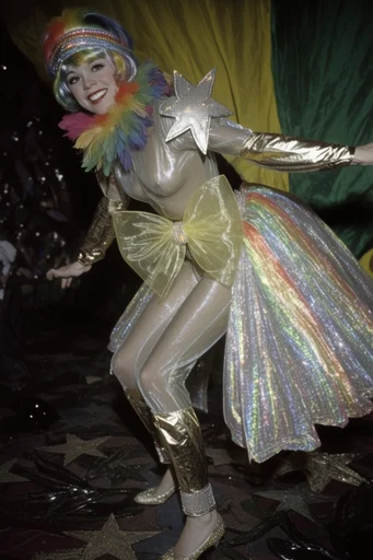 Luminous Retro Disco style AI image example 2