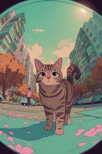 Surreal Fisheye Liminality style reference image — 90s retro nostalgia