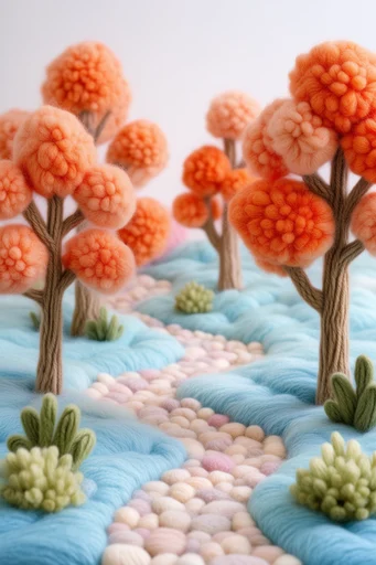 Tactile Fiber Landscapes style AI image example 2