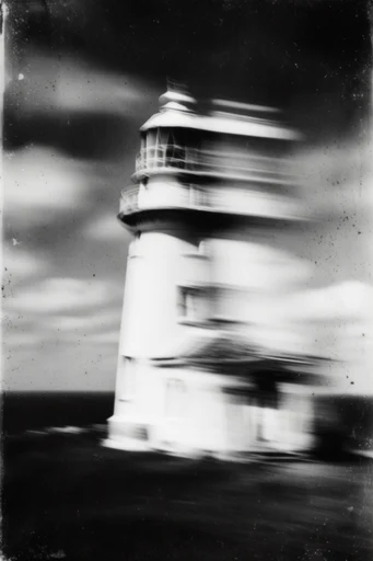 Kinetic Spectral Noir style reference image — ghostly silhouettes