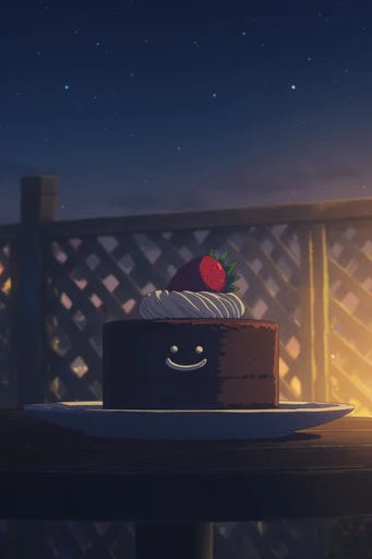 Cinematic Nocturnal Anime style reference image — lo-fi melancholy