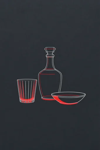 Minimalist Esoteric Geometry style reference image — high contrast composition