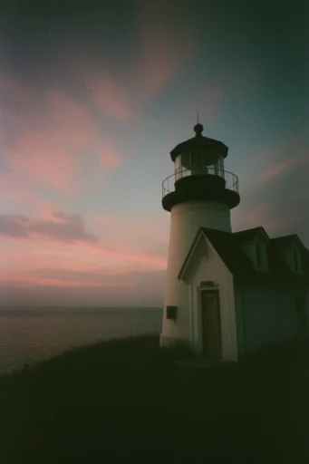 Analog Twilight Solitude style reference image — 35mm photography style