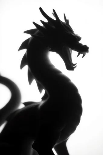 Ethereal Monochrome Silhouette style reference image — motion blur