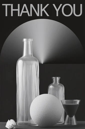 Chromatic Minimalist Abstraction style reference image — volumetric gradient lighting