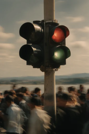Cinematic Urban Kineticism style reference image — motion blur
