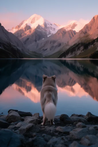 Ethereal Alpine Stillness style reference image — serene wilderness