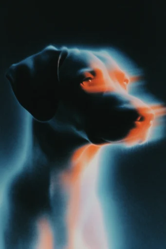 Analog Spectral Surrealism style reference image — dark minimalist composition