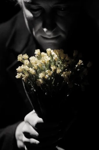 Cinematic Noir Chiaroscuro style reference image — film grain texture