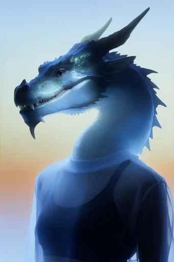 Luminous Cobalt Noir style reference image — cobalt and cyan palette