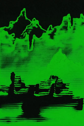 Acidic Cyber-Zine Punk style reference image — acid green and hot pink