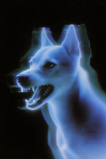 Spectral Analog Glitch style reference image — spectral neon light