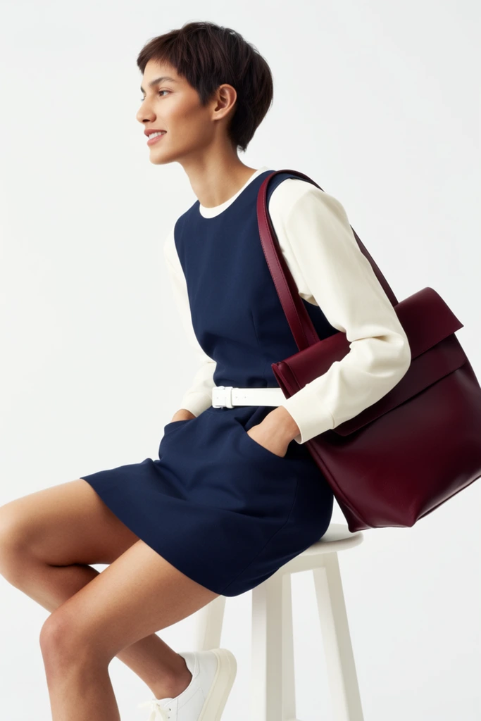 Refined Minimalist Editorial style AI image example 1