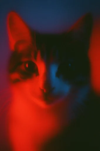 Cinematic Neon Noir style reference image — mysterious chiaroscuro
