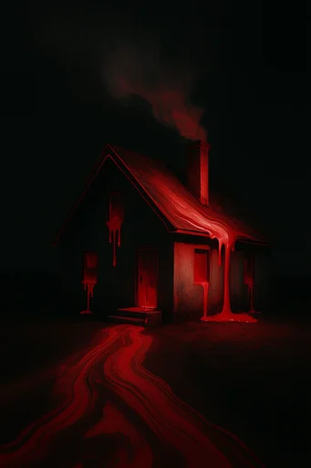 Crimson Void Surrealism style AI image example 4