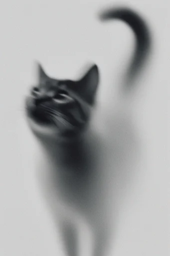 Ethereal Ghostly Motion style reference image — analog film grain