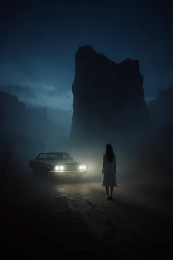 Atmospheric Midnight Noir moodboard — generate AI images in this style