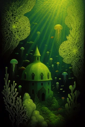 Luminous Abyssal Mysticism style AI image example 4