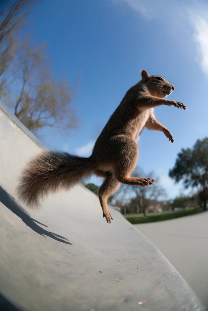 Dynamic Fisheye Action style AI image example 3