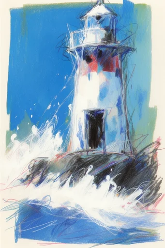 Ethereal Chromatic Sketch style reference image — vibrant gouache underlay