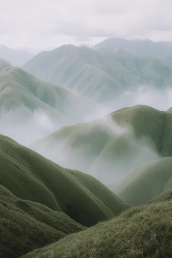 Surreal Verdant Minimalism style reference image — muted earthy greens