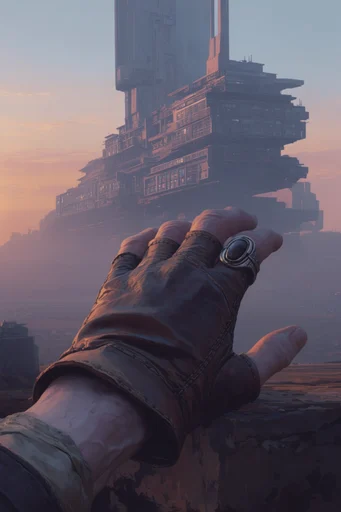 Monolithic Industrial Futurism style reference image — monolithic industrial scale