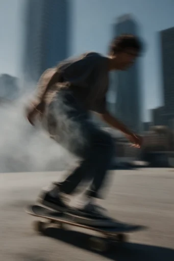 Ethereal Kinetic Motion style reference image — long exposure motion blur