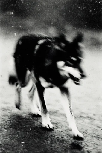 Kinetic Monochrome Noir style AI image example 3
