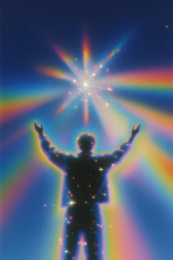 Retro Cosmic Airbrush moodboard — generate AI images in this style