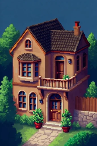 Luminous Retro Pixel style AI image example 4