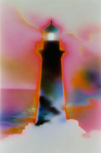 Ethereal Thermal Aura style reference image — psychedelic dreamscape
