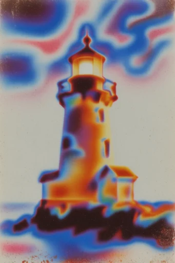 Thermal Liquid Chrome style reference image — iridescent gradient
