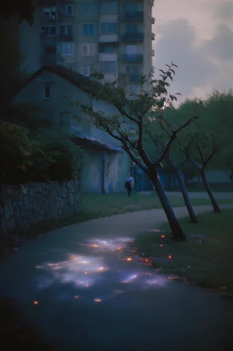 Ethereal Twilight Nocturne style reference image — cinematic blue hour