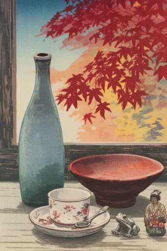 Atmospheric Shin-Hanga Prints style reference image — japanese woodblock print