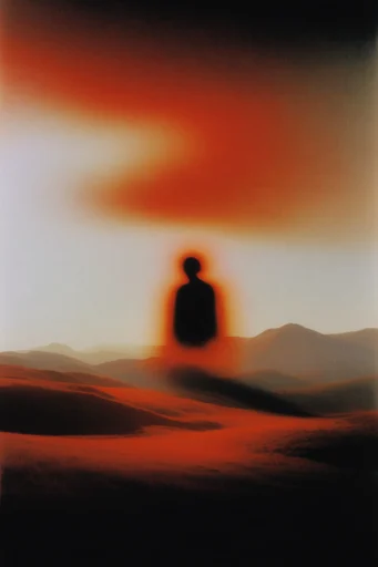 Luminous Spectral Silhouette style AI image example 2